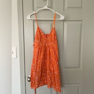 Orange Floral Dress size 10